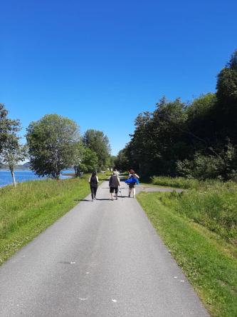 gåtur i naturskjønne omgivelser